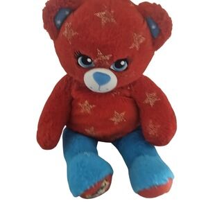 Build-A-Bear DC Comics Wonder Woman Bear Plush Red Blue Stars Stuffed Toy‎
